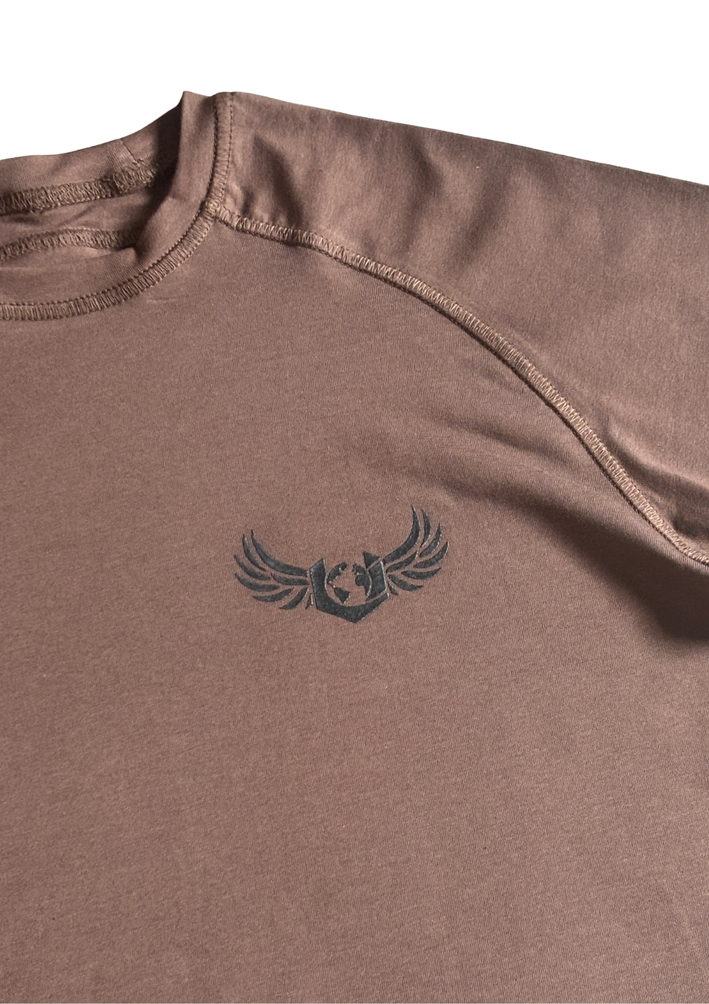 LOGO BROWN T-SHIRT
