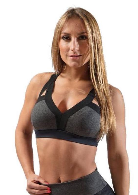 GREY PADDED BRA