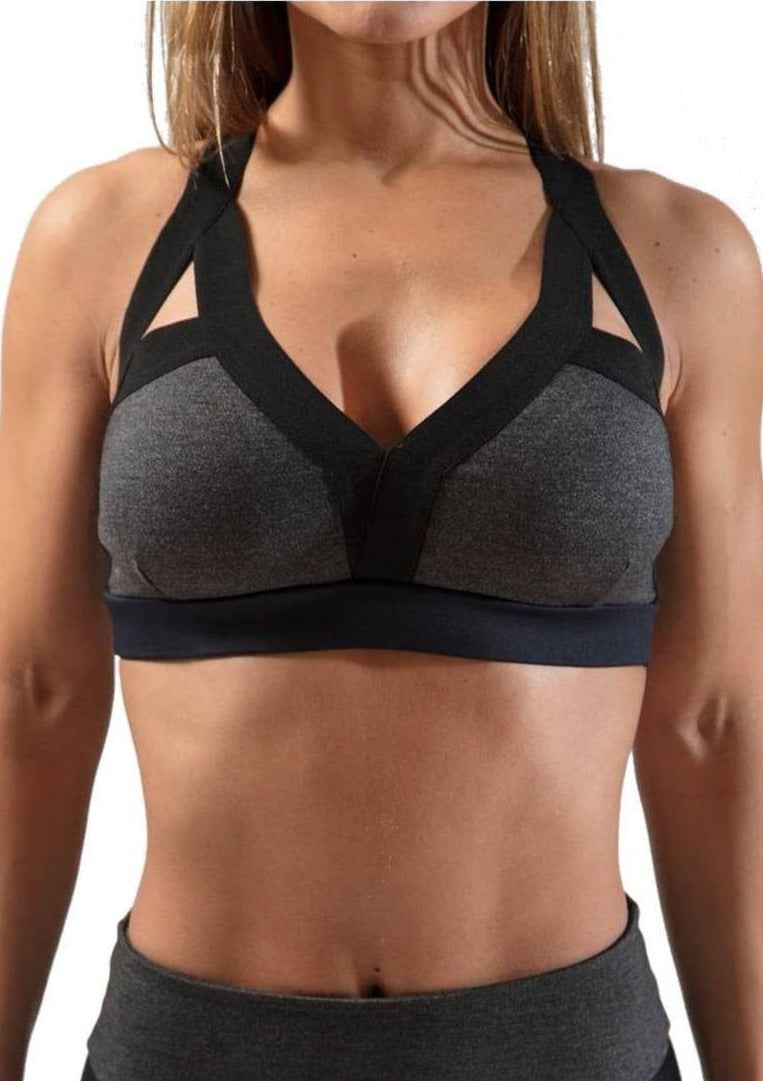 GREY PADDED BRA